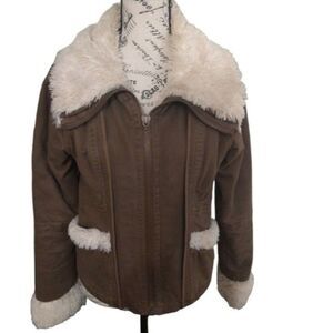 Big Chill Tan Jacket with White Trim